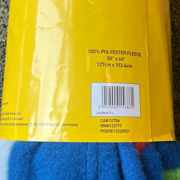 Brand New, Cute, Fun, and Soft M&M Fleece Blanket - Picture 5 of 5